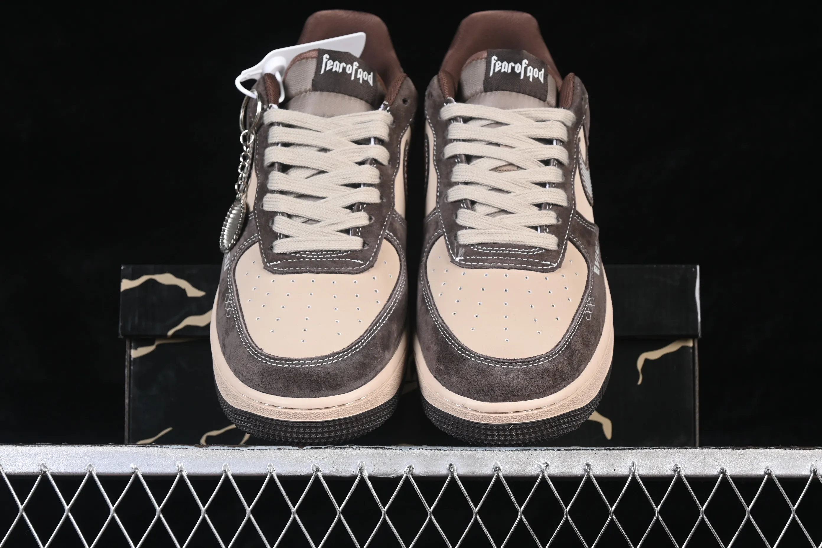 All categories Nk Air Force 1 Air Force series Nk Air Force 1 Low Air Force low-top Nike Air Force 1'07 Low Brown and light khaki Air Force 1 low-top casual sneakers KL1688-001